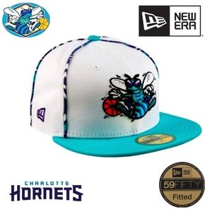 *RARE* Vintage 90s Hornets New Era 59fifty true fitted 7 3/8 cap Aztec printed